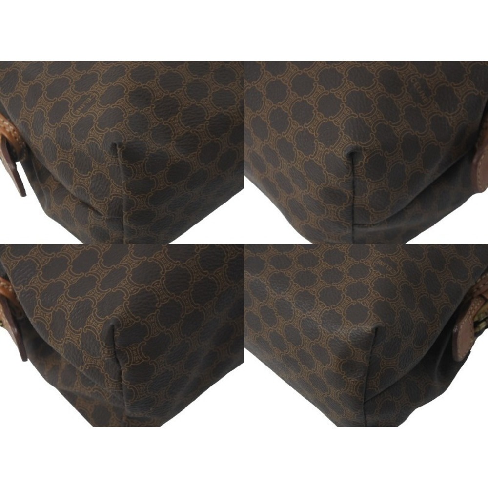 Celine Bag Pattern Brown Pouch Macadam Leather Cl… - image 8